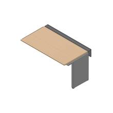 アフィーノ ワークベンチ JVB-1508TLN-TX 片面タイプ 連増セット アルミ塗装脚 W1500×D800 ［天板：ホワイトオークM］