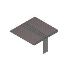 アフィーノ ワークベンチ JVB-1514TEN-PR 両面タイプ 連増セット アルミミラー脚 W1500×D1400 ［天板：アッシュドオークD］