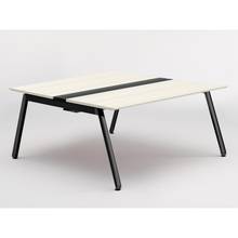 アフィーノ ワークベンチ JVB-1516GETN-TH 両面タイプ 単独型 アルミ塗装脚 W1400×D1600 ［天板：アッシュドパインL］