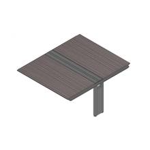 アフィーノ ワークベンチ JVB-1516TEN-PR 両面タイプ 連増セット アルミミラー脚 W1500×D1600 ［天板：アッシュドオークD］