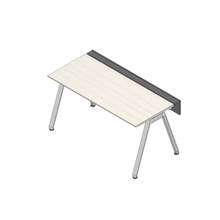 アフィーノ ワークベンチ JVB-1607GLPN-PH 片面タイプ 単独型 アルミミラー脚 W1600×D700 ［天板：アッシュドパインL］