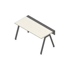 アフィーノ ワークベンチ JVB-1607GLTN-TH 片面タイプ 単独型 アルミ塗装脚 W1600×D700 ［天板：アッシュドパインL］