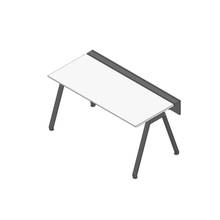 アフィーノ ワークベンチ JVB-1607GLTN-TL 片面タイプ 単独型 アルミ塗装脚 W1600×D700 ［天板：ホワイトW］