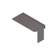 アフィーノ ワークベンチ JVB-1607TLN-PR 片面タイプ 連増セット アルミミラー脚 W1600×D700 ［天板：アッシュドオークD］