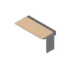 アフィーノ ワークベンチ JVB-1607TLN-TX 片面タイプ 連増セット アルミ塗装脚 W1600×D700 ［天板：ホワイトオークM］