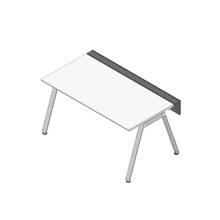 アフィーノ ワークベンチ JVB-1608GLPN-PL 片面タイプ 単独型 アルミミラー脚 W1600×D800 ［天板：ホワイトW］