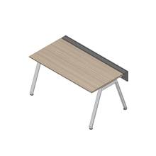 アフィーノ ワークベンチ JVB-1608GLPN-PM 片面タイプ 単独型 アルミミラー脚 W1600×D800 ［天板：アッシュドオークM］