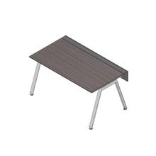 アフィーノ ワークベンチ JVB-1608GLPN-PR 片面タイプ 単独型 アルミミラー脚 W1600×D800 ［天板：アッシュドオークD］