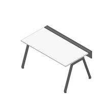 アフィーノ ワークベンチ JVB-1608GLTN-TL 片面タイプ 単独型 アルミ塗装脚 W1600×D800 ［天板：ホワイトW］