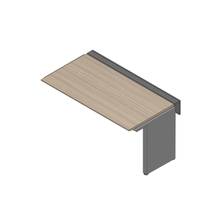 アフィーノ ワークベンチ JVB-1608TLN-PM 片面タイプ 連増セット アルミミラー脚 W1600×D800 ［天板：アッシュドオークM］