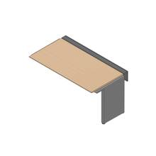 アフィーノ ワークベンチ JVB-1608TLN-PX 片面タイプ 連増セット アルミミラー脚 W1600×D800 ［天板：ホワイトオークM］