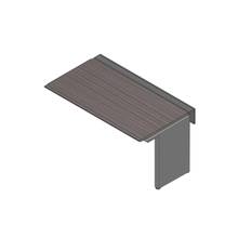 アフィーノ ワークベンチ JVB-1608TLN-TR 片面タイプ 連増セット アルミ塗装脚 W1600×D800 ［天板：アッシュドオークD］