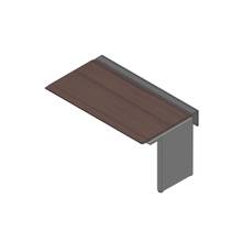 アフィーノ ワークベンチ JVB-1608TLN-TY 片面タイプ 連増セット アルミ塗装脚 W1600×D800 ［天板：ブラックウォールナットD］