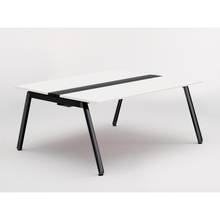 アフィーノ ワークベンチ JVB-1614GETN-TL 両面タイプ 単独型 アルミ塗装脚 W1600×D1400 ［天板：ホワイトW］