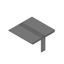 アフィーノ ワークベンチ JVB-1614TEM1-KM 両面タイプ 連増セット 木製脚 W1600×D1400 ［天板：マットブラック］