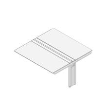 アフィーノ ワークベンチ JVB-1614TEM1-NS 両面タイプ 連増セット 木製脚 W1600×D1400 ［天板：マットホワイト］