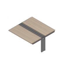 アフィーノ ワークベンチ JVB-1614TEN-TM 両面タイプ 連増セット アルミ塗装脚 W1600×D1400 ［天板：アッシュドオークM］