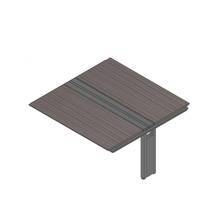 アフィーノ ワークベンチ JVB-1614TEN-TR 両面タイプ 連増セット アルミ塗装脚 W1600×D1400 ［天板：アッシュドオークD］