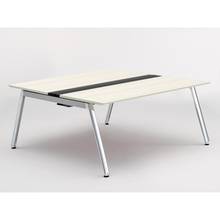 アフィーノ ワークベンチ JVB-1616GEPN-PH 両面タイプ 単独型 アルミミラー脚 W1600×D1600 ［天板：アッシュドパインL］