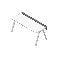 アフィーノ ワークベンチ JVB-1807GLPN-PL 片面タイプ 単独型 アルミミラー脚 W1800×D700 ［天板：ホワイトW］