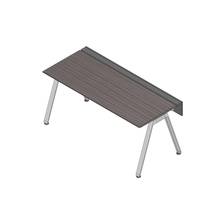 アフィーノ ワークベンチ JVB-1807GLPN-PR 片面タイプ 単独型 アルミミラー脚 W1800×D700 ［天板：アッシュドオークD］