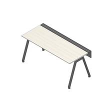 アフィーノ ワークベンチ JVB-1807GLTN-TH 片面タイプ 単独型 アルミ塗装脚 W1800×D700 ［天板：アッシュドパインL］