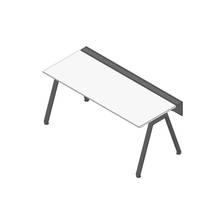 アフィーノ ワークベンチ JVB-1807GLTN-TL 片面タイプ 単独型 アルミ塗装脚 W1800×D700 ［天板：ホワイトW］