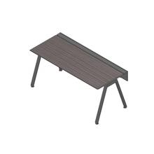 アフィーノ ワークベンチ JVB-1807GLTN-TR 片面タイプ 単独型 アルミ塗装脚 W1800×D700 ［天板：アッシュドオークD］