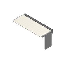 アフィーノ ワークベンチ JVB-1807TLN-TH 片面タイプ 連増セット アルミ塗装脚 W1800×D700 ［天板：アッシュドパインL］