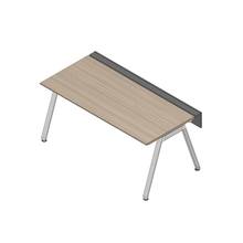 アフィーノ ワークベンチ JVB-1808GLPN-PM 片面タイプ 単独型 アルミミラー脚 W1800×D800 ［天板：アッシュドオークM］