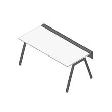 アフィーノ ワークベンチ JVB-1808GLTN-TL 片面タイプ 単独型 アルミ塗装脚 W1800×D800 ［天板：ホワイトW］