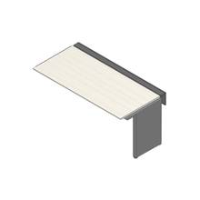 アフィーノ ワークベンチ JVB-1808TLN-PH 片面タイプ 連増セット アルミミラー脚 W1800×D800 ［天板：アッシュドパインL］