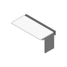 アフィーノ ワークベンチ JVB-1808TLN-PL 片面タイプ 連増セット アルミミラー脚 W1800×D800 ［天板：ホワイトW］