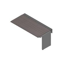 アフィーノ ワークベンチ JVB-1808TLN-TR 片面タイプ 連増セット アルミ塗装脚 W1800×D800 ［天板：アッシュドオークD］