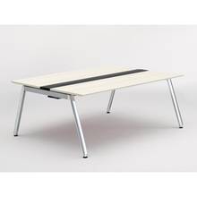 アフィーノ ワークベンチ JVB-1814GEPN-PH 両面タイプ 単独型 アルミミラー脚 W1800×D1400 ［天板：アッシュドパインL］