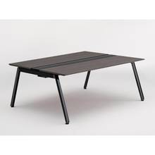 アフィーノ ワークベンチ JVB-1814GETN-TR 両面タイプ 単独型 アルミ塗装脚 W1800×D1400 ［天板：アッシュドオークD］