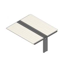 アフィーノ ワークベンチ JVB-1814TEN-PH 両面タイプ 連増セット アルミミラー脚 W1800×D1400 ［天板：アッシュドパインL］