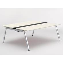 アフィーノ ワークベンチ JVB-1816GEPN-PH 両面タイプ 単独型 アルミミラー脚 W1800×D1600 ［天板：アッシュドパインL］