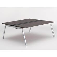 アフィーノ ワークベンチ JVB-1816GEPN-PR 両面タイプ 単独型 アルミミラー脚 W1800×D1600 ［天板：アッシュドオークD］