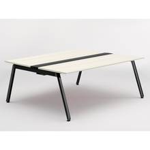 アフィーノ ワークベンチ JVB-1816GETN-TH 両面タイプ 単独型 アルミ塗装脚 W1800×D1600 ［天板：アッシュドパインL］