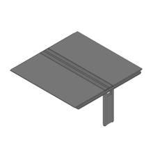 アフィーノ ワークベンチ JVB-1816TEM1-KM 両面タイプ 連増セット 木製脚 W1800×D1600 ［天板：マットブラック］