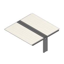 アフィーノ ワークベンチ JVB-1816TEN-PH 両面タイプ 連増セット アルミミラー脚 W1800×D1600 ［天板：アッシュドパインL］