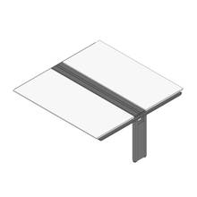 アフィーノ ワークベンチ JVB-1816TEN-PL 両面タイプ 連増セット アルミミラー脚 W1800×D1600 ［天板：ホワイトW］