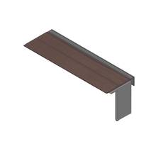 アフィーノ ワークベンチ JVB-2407TLN-PY 片面タイプ 連増セット アルミミラー脚 W2400×D700 ［天板：ブラックウォールナットD］