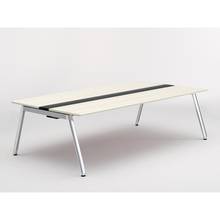 アフィーノ ワークベンチ JVB-2414GEPN-PH 両面タイプ 単独型 アルミミラー脚 W2400×D1400 ［天板：アッシュドパインL］