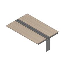 アフィーノ ワークベンチ JVB-2414TEN-PM 両面タイプ 連増セット アルミミラー脚 W2400×D1400 ［天板：アッシュドオークM］