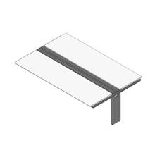 アフィーノ ワークベンチ JVB-2414TEN-TL 両面タイプ 連増セット アルミ塗装脚 W2400×D1400 ［天板：ホワイトW］