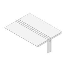 アフィーノ ワークベンチ JVB-2416TEM1-NS 両面タイプ 連増セット 木製脚 W2400×D1600 ［天板：マットホワイト］