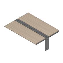 アフィーノ ワークベンチ JVB-2416TEN-PM 両面タイプ 連増セット アルミミラー脚 W2400×D1600 ［天板：アッシュドオークM］