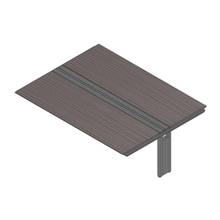 アフィーノ ワークベンチ JVB-2416TEN-TR 両面タイプ 連増セット アルミ塗装脚 W2400×D1600 ［天板：アッシュドオークD］